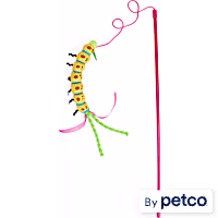 Leaps & Bounds Yellow Caterpillar Cat Teaser Toy