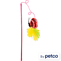 Leaps & Bounds Red Butterfly Cat Teaser Toy