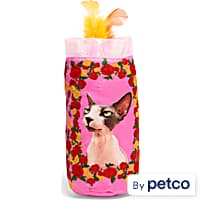 Bootique Plush Pink Candle Cat Kicker Toy