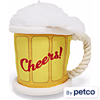 Merry Makings Cheers Beer Mug Plush Dog Toy