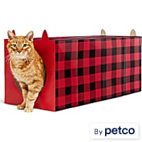 Merry Makings Buffalo Check Paper Cat Tunnel