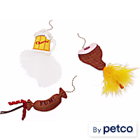 Merry Makings Sausage Mix & Match Cat Teaser Toy Attachment Pack