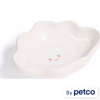 EveryYay Cloud Ceramic Cat Bowl