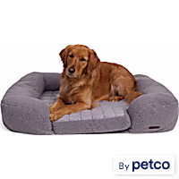 Reddy Sherpa Orthopedic Reversible Bolster Dog Bed