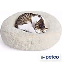 EveryYay Shag Round Cat Bed