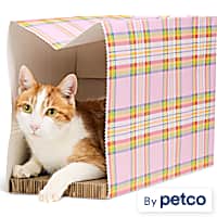Merry Makings Pink Plaid Cat Scratcher Bag