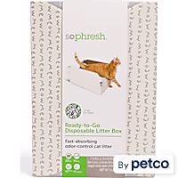 So Phresh Disposable Travel Litter Box with Odor-Locking Silica Litter