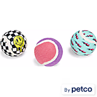 YOULY Pop Art Tennis Balls Dog Toy