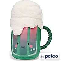 YOULY St. Patrick's Day Beer Mug Plush Dog Toy
