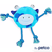Leaps & Bounds Blue Knotty Monster Plush Rope Dog Toy