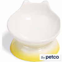 EveryYay Cat Head Ceramic Pedestal Cat Bowl