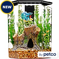 Petco hexagon shop fish tank