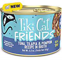 Tiki Cat Friends Tuna, Tilapia & Pumpkin Cat Food