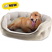 Canine Creations Sand Oval Cuddler Dog Bed