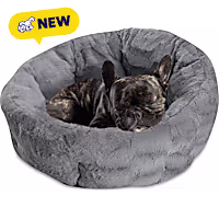 Sleepy Pet Silver Quilt Round Dog Bed