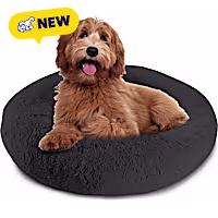 Pet Napper Black Donut Dog Bed