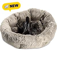 Sleepy Pet Cream Quilt Round Dog Bed