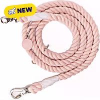 Lucy & Co. Rosewater Hands-Free Rope Dog Leash