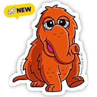 Blank Tag Stickers Mr Snuffleupagus Vinyl Sticker