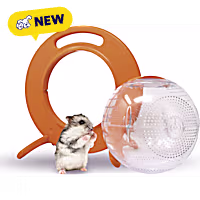 Happy Habitats Halo Small Pet Carrier and Clear Roam Exercise Ball