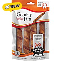 Good 'n' Fun SteakTastic Twists, High-Protein Long-Lasting Chews for Large Dogs