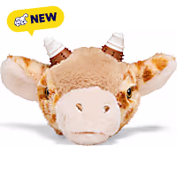 Petco Giraffe Head Plush with Nylon Horns Dog Toy