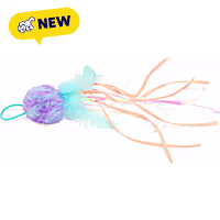 Petco Rafia Ball Mix & Match Cat Teaser Toy Attachment