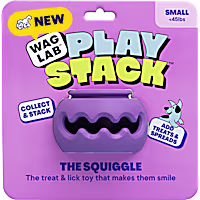 WAGLAB The Squiggle Purple Dog Toy