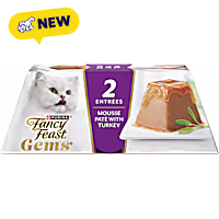Purina Fancy Feast in Gravy With Turkey Gems Pate Mousse Wet Cat Food