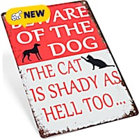 Petco Beware of Shady Dog & Cat Metal Decorative Wall Sign