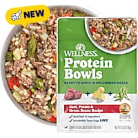 Wellness Protein Bowls, Adult Fresh Alternative Wholesome Grain Beef, Potato & Green Beans Recipe Dog Food