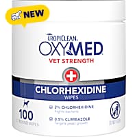 TropiClean OxyMed Chlorhexidine Wipes for Dogs