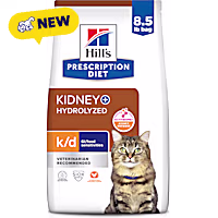 Hill's Prescription Diet k/d + z/d Hydrolyzed Chicken Flavor Dry Cat Food