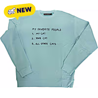 Zanden Favorite Cat Adult Unisex Sweatshirt