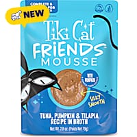 Tiki Cat Friends Mousse Tuna, Pumpkin & Tilapia Cat Food