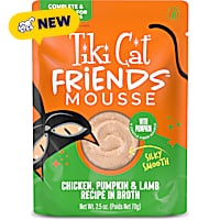 Tiki Cat Friends Mousse Chicken, Pumpkin & Lamb Recipe in Broth Cat Food