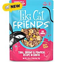 Tiki Cat Friends Tuna, Shrimp & Pumpkin Cat Food Pouch