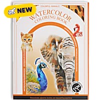 Petco Colorful Animals Watercolor Coloring Book Set