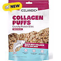 Icelandic+ Beef Collagen Mini Puffs with Fish for Cats