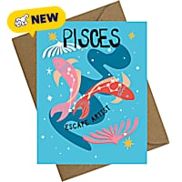 Sweet Paws x Five Dot Post Pisces Greeting Card