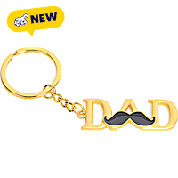 Petco "Dad" Metal Keychain