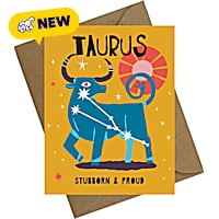 Sweet Paws x Five Dot Post Taurus Greeting Card
