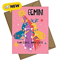 Sweet Paws x Five Dot Post Gemini Greeting Card