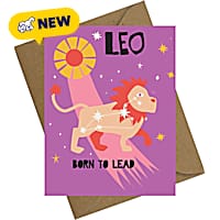 Sweet Paws x Five Dot Post Leo Greeting Card