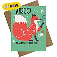 Sweet Paws x Five Dot Post Virgo Greeting Card