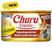 Inaba Churu Chicken Recipe with Duck Entree Mousse Can Cat Food