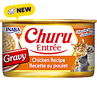 Inaba Churu Chicken Recipe Entree in Gravy Can Cat Food