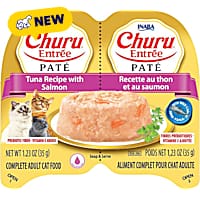 Inaba Churu Tuna Recipe with Salmon Entree Pate Twin Cup Cat Food