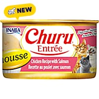 Inaba Churu Chicken Recipe with Salmon Entree Mousse Can Cat Food