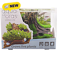 Penn Plax Tide & Treasure Aqua-Floras Living Log Grows LIVE Plants